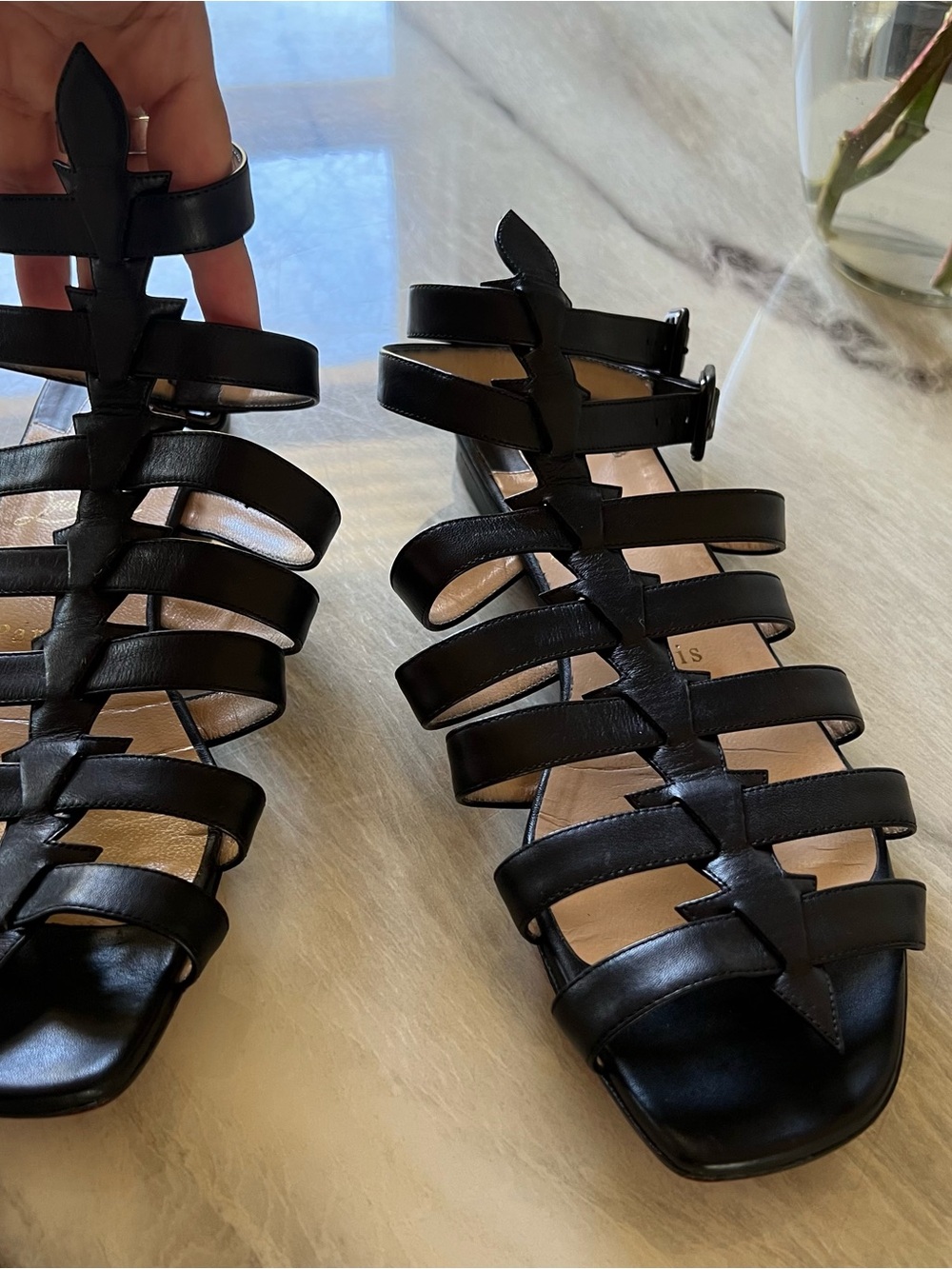 Christian Louboutin Neronna Cage Flat Sandals - Picture 9 of 13
